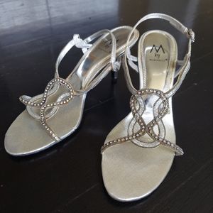 Silver M by Marinelli Heels